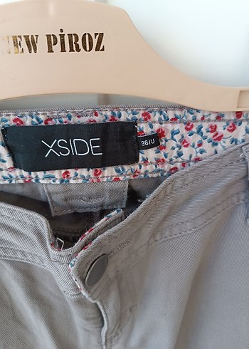 Kadın Bej Keten Kumaş Pantolon - Görsel 2