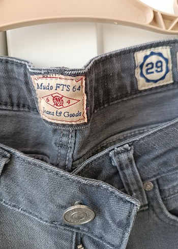 Gri Kadın Denim Kemerli Skinny Jean - Görsel 3