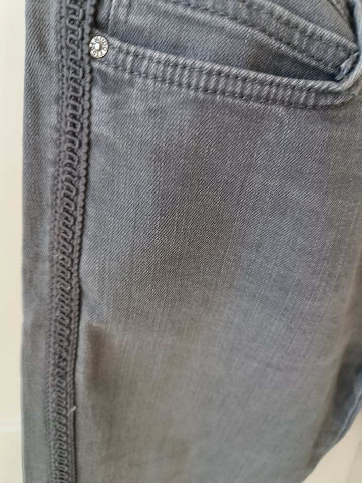 Gri Kadın Denim Kemerli Skinny Jean - Görsel 2