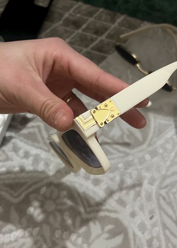 Beyaz Transparan Kadın Güneş Gözlüğü - Görsel 3