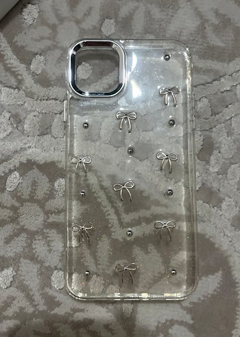 Fiyonk Detaylı Beyaz Bohem Telefon Kılıfı - Görsel 4