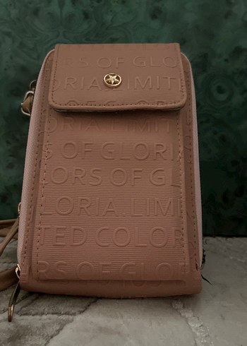 Kadın Pembe Deri Çapraz Çanta - Görsel 3