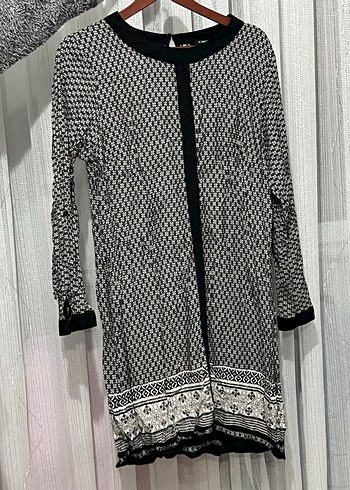 Gri Uzun Kollu Bohem Kadın pareo - Görsel 2