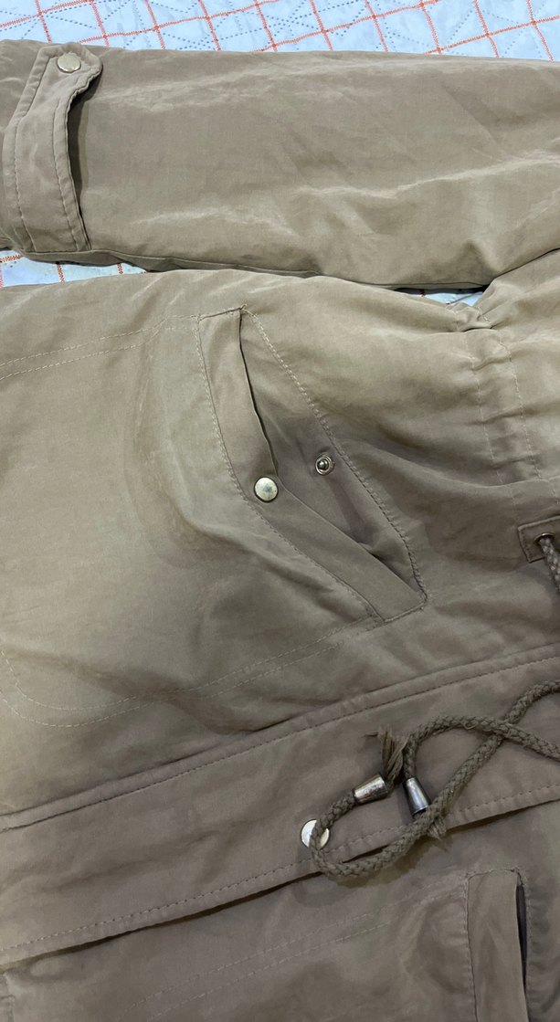 Bej Kürklü Kadın Kışlık Mont - Görsel 3