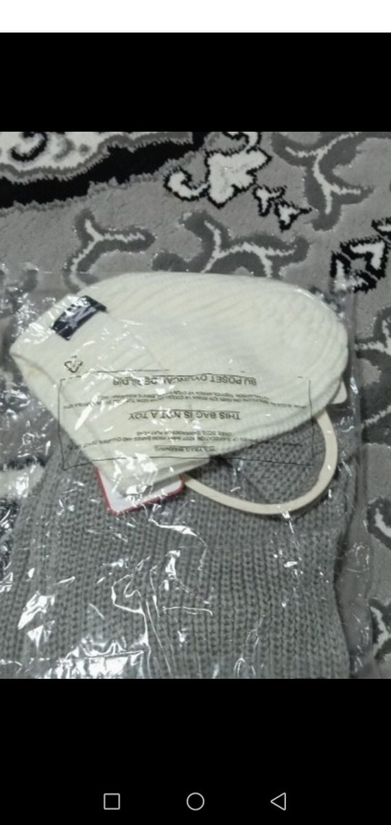 Gri Kadın Örgü Bere - Görsel 3