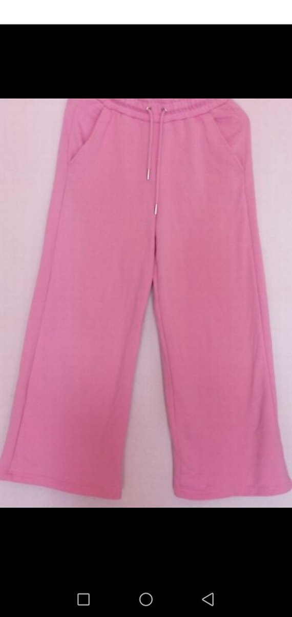 Pembe Salaş Kadın Eşofman Altı - Görsel 2