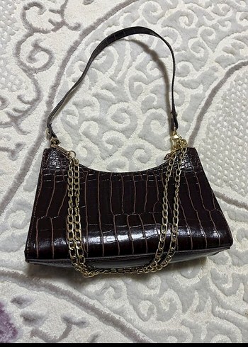 Bordo Deri Kadın Çanta - Görsel 2