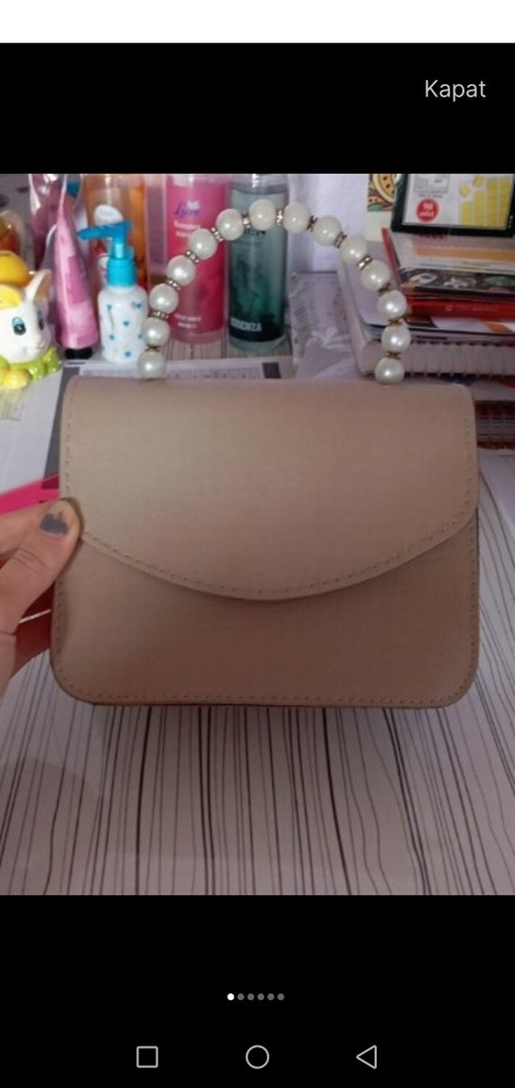 Bordo Deri Kadın Çanta - Görsel 5