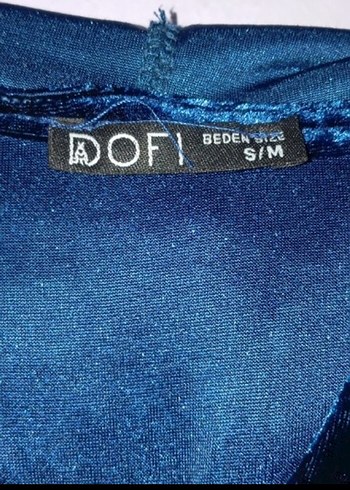 Kadın Mavi Kapüşonlu Fermuarlı Ceket - Görsel 5