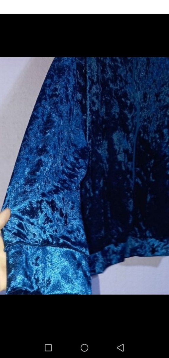 Kadın Mavi Kapüşonlu Fermuarlı Ceket - Görsel 3