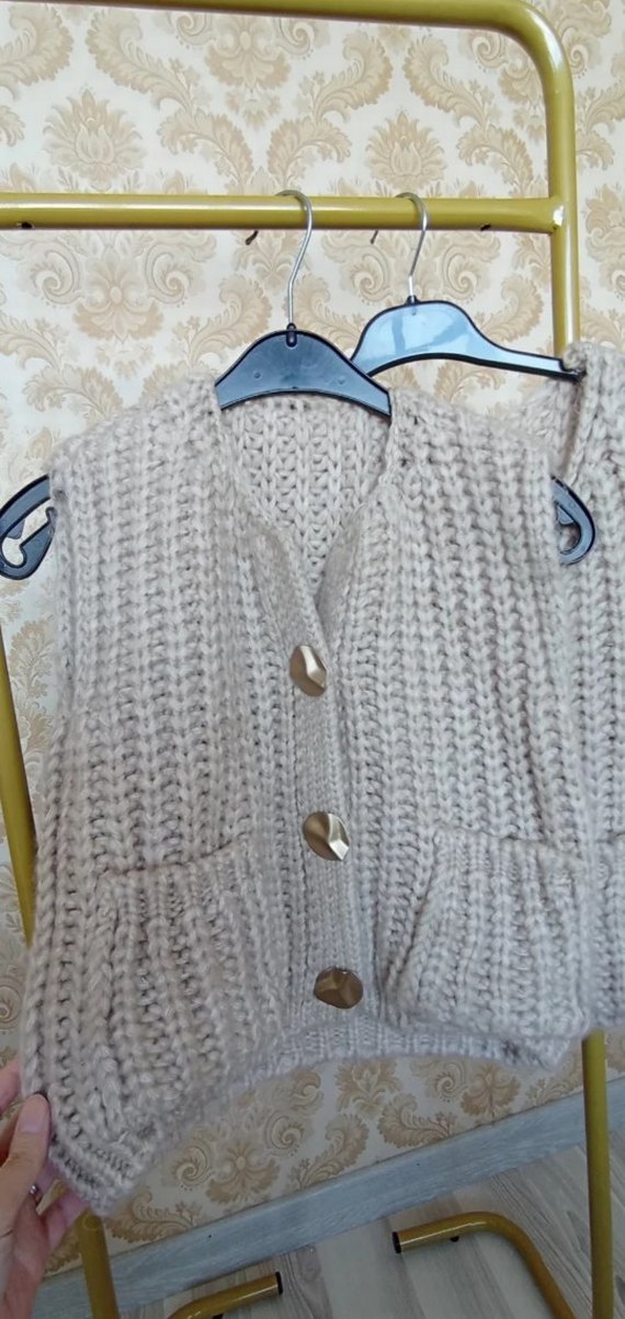 Örgü yelek - Görsel 4