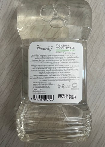Homni Nane Aromalı Ağız Bakım Suyu 250 ml - Görsel 2