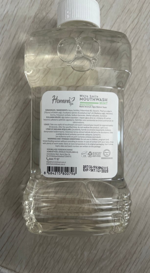 Homni Nane Aromalı Ağız Bakım Suyu 250 ml - Görsel 2