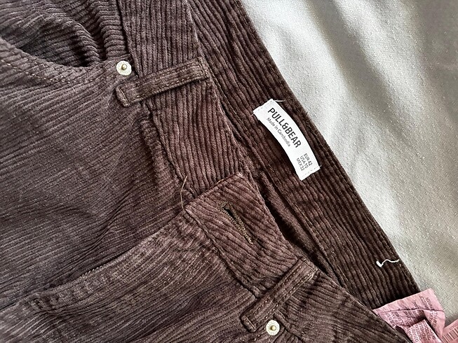 Pull and Bear Pull and bear kadife acı kahve