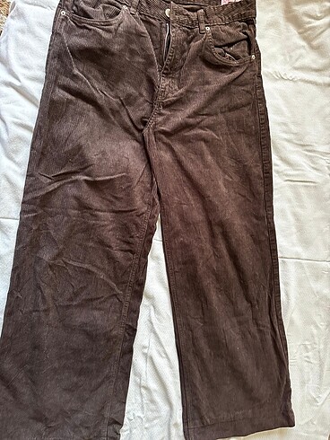 Pull and bear kadife acı kahve