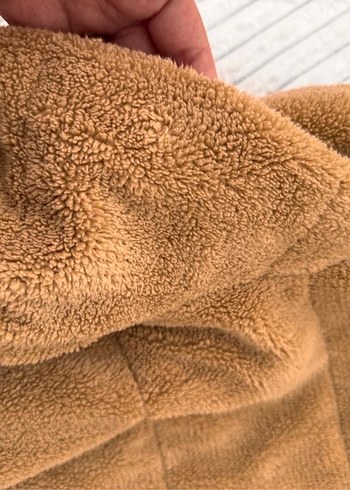 Diğer Açık kahve-hardal tonlu Peluş Kadın Günlük Mont