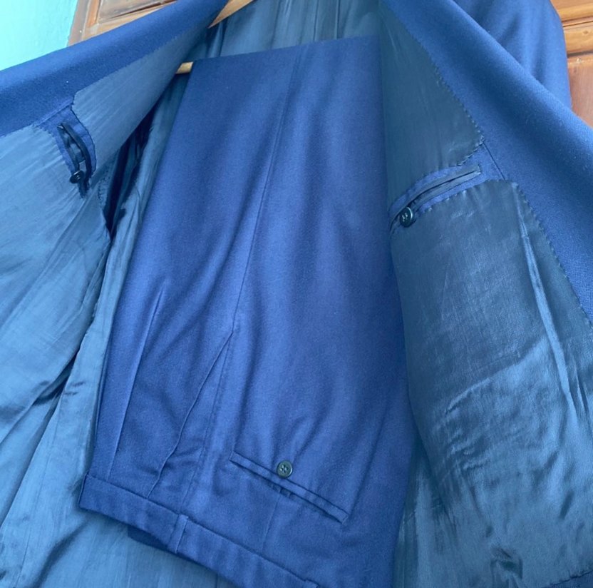 Özel Dikim Lacivert Takım Elbise - Görsel 3