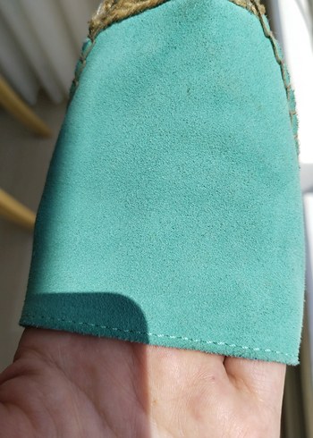 Divarese Turkuaz Süet Espadril - Görsel 8