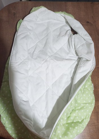 Yeşil Bebek Uyku Tulumu, Fermuarlı, Puantiyeli - Görsel 2