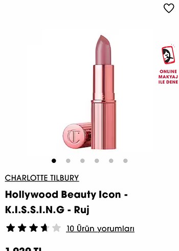 Diğer Charlotte Tilbury kissing red carpet pink Ruj 3.5g
