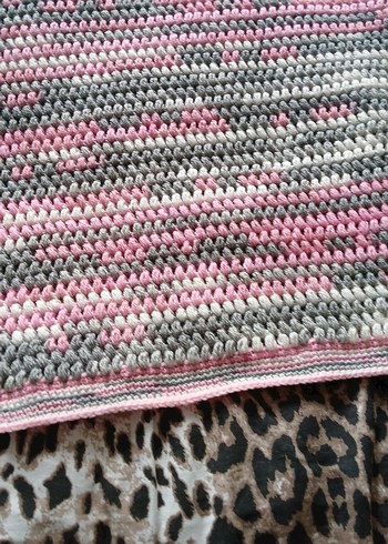 Çok Renkli Örgü Çocuk Battaniyesi - Görsel 2