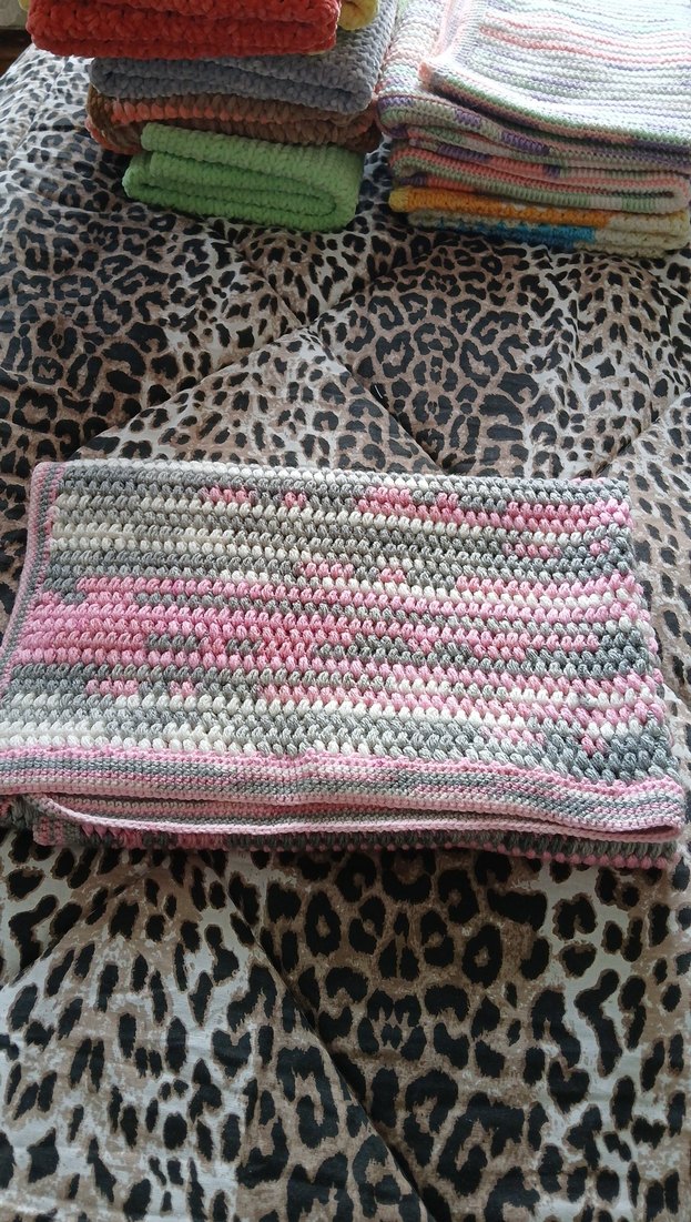 Çok Renkli Örgü Çocuk Battaniyesi - Görsel 4