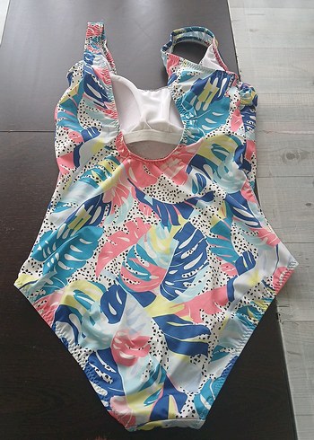 Renkli Desenli  Kadın Mayo - Görsel 3