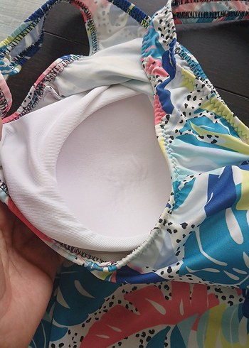 Renkli Desenli  Kadın Mayo - Görsel 2