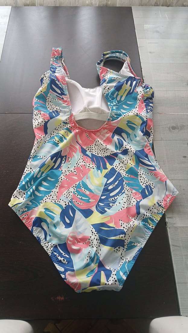 Renkli Desenli  Kadın Mayo - Görsel 3