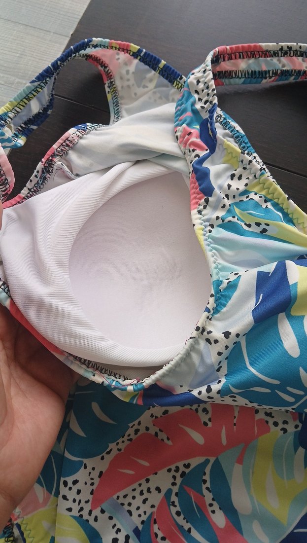 Renkli Desenli  Kadın Mayo - Görsel 2