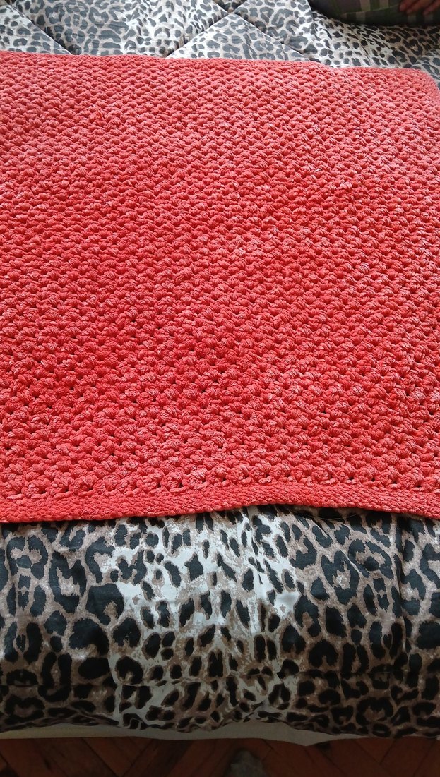 Turuncu Bebek Örgü Battaniye - Görsel 2