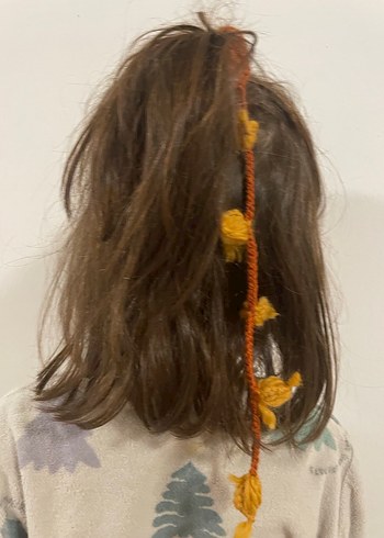 Nakışlı Örgü Bohem Kadın saç tokası - Görsel 2