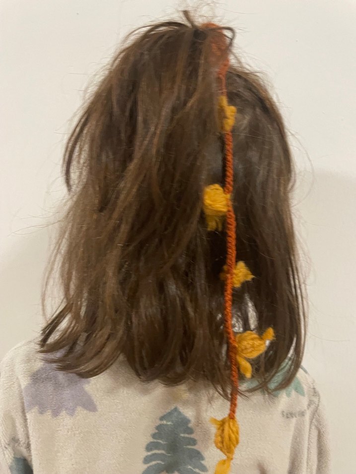 Nakışlı Örgü Bohem Kadın saç tokası - Görsel 2