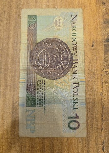  Beden Renk Altın Renkli Polonya 10 Zlotych Banknot