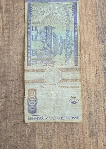  Beden Renk Eski 5000 Romen Lei Banknotu