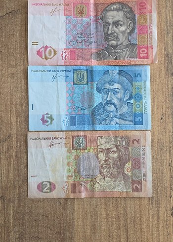 Renkli Ukrayna Banknotları Seti