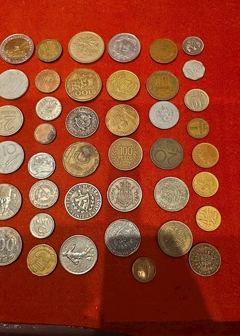 Çeşitli Altın Tonlu Madeni Para Koleksiyonu Toplam 65 adet - Görsel 4