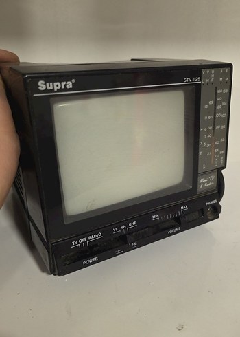 Supra Siyah Retro Televizyon Monitörü - Görsel 9