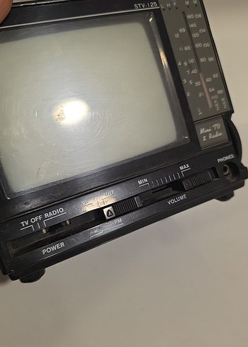 Supra Siyah Retro Televizyon Monitörü - Görsel 5