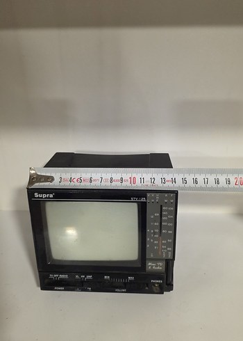 Supra Siyah Retro Televizyon Monitörü - Görsel 2