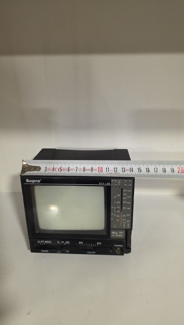 Supra Siyah Retro Televizyon Monitörü - Görsel 2