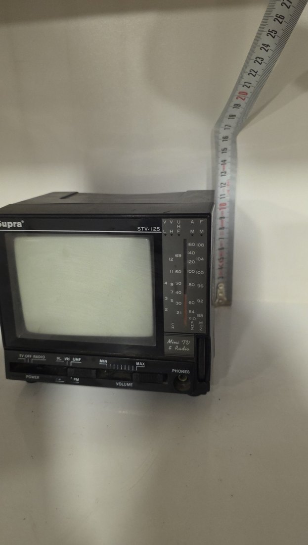 Supra Siyah Retro Televizyon Monitörü - Görsel 3