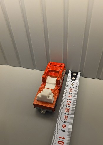 Turuncu Renkli Oyuncak İtfaiye Arabası - Görsel 8