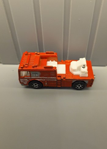 Turuncu Renkli Oyuncak İtfaiye Arabası - Görsel 2