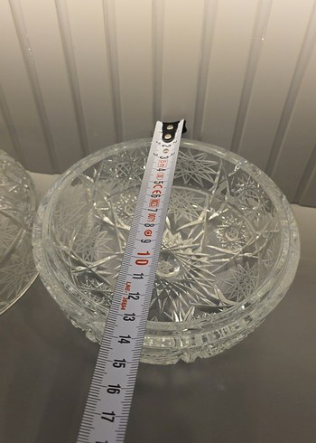 1970 lerden kalma el kesmesi kristal şekerlik - Görsel 4