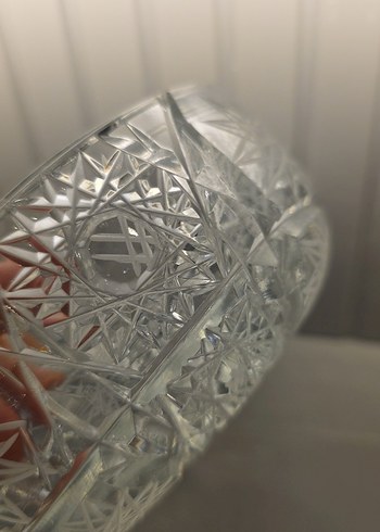 1970 lerden kalma el kesmesi kristal şekerlik - Görsel 6