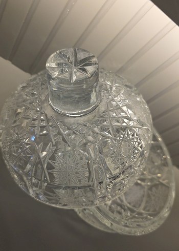 1970 lerden kalma el kesmesi kristal şekerlik - Görsel 9