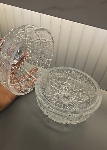 1970 lerden kalma el kesmesi kristal şekerlik - Görsel 2