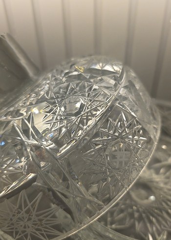 1970 lerden kalma el kesmesi kristal şekerlik - Görsel 7