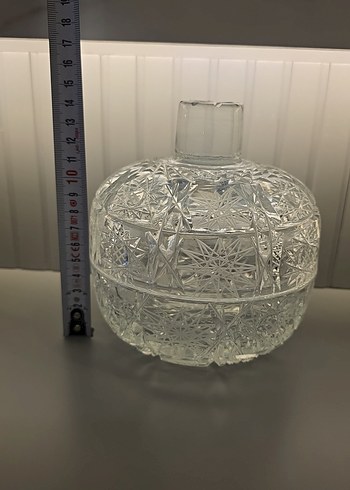 1970 lerden kalma el kesmesi kristal şekerlik - Görsel 10